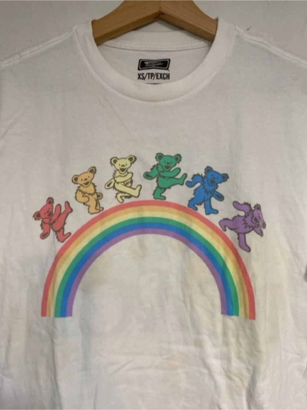 Grateful Dead “Love and Peace” Rainbow Bears T-Shirt XS - Picture 3 of 7